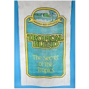 80s Tropical Blend beach towel 1980s vintage